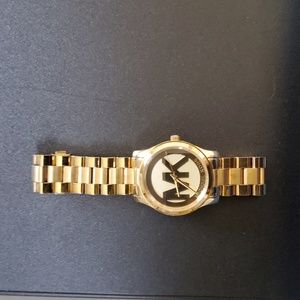 Michael Kors gold colored logo watch